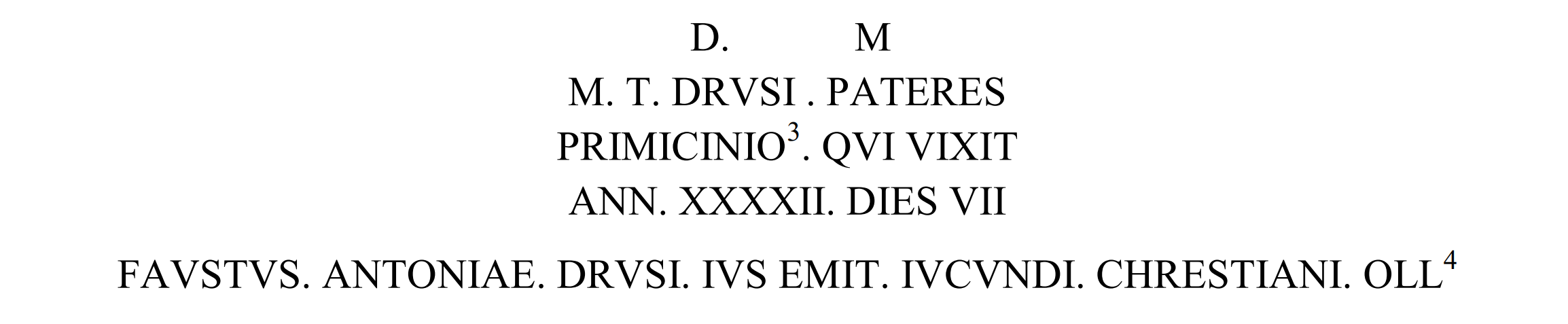 A Latin inscription known as CIL VI 24944 about Jucundus, the Chrestian.